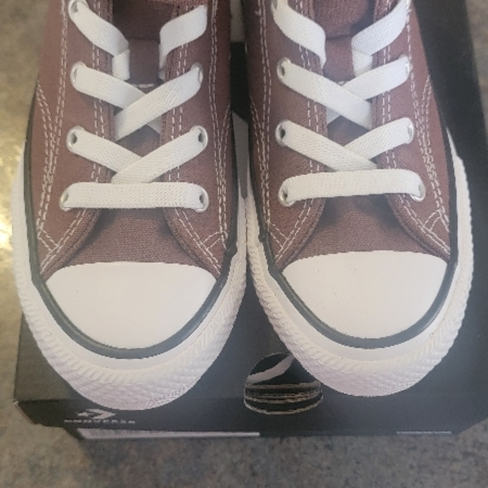 Kids Brown Canvas Sneakers